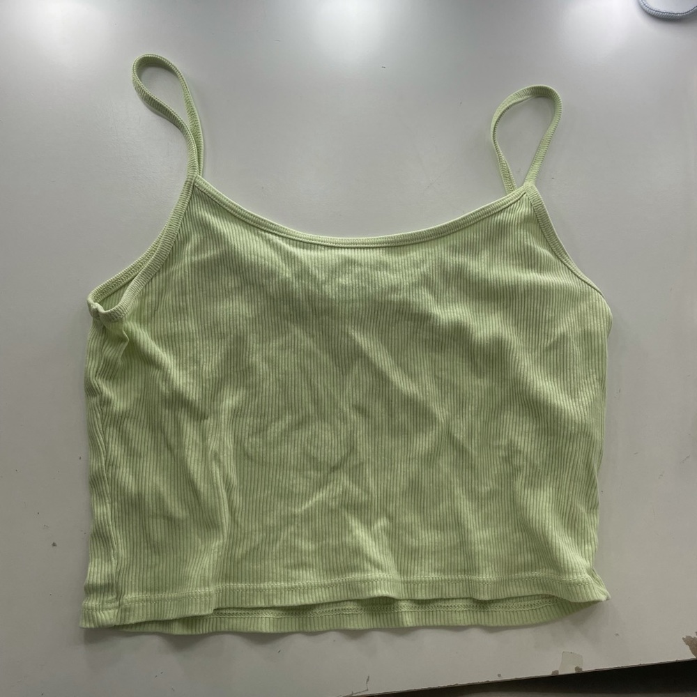 COPY - lime green cropped pacsun tank!!